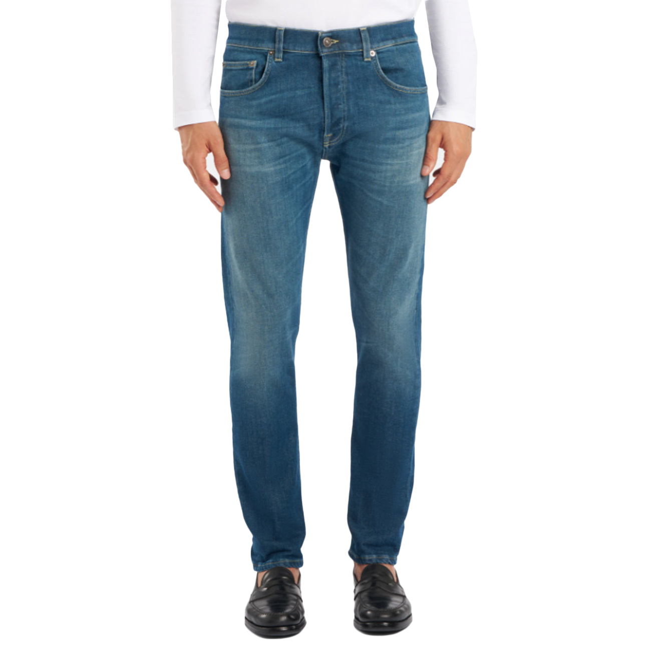 DONDUP Jeans Icon Regular In Denim Elasticizzato UP563-DS0372-LI14-DU-W25 800 BLU 