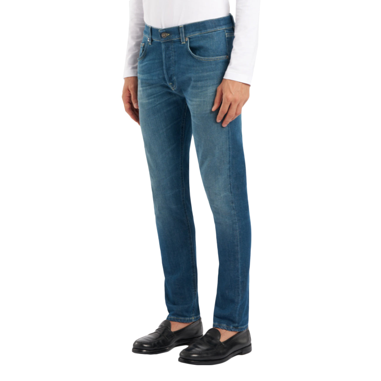 DONDUP Jeans Icon Regular In Denim Elasticizzato UP563-DS0372-LI14-DU-W25 800 BLU 