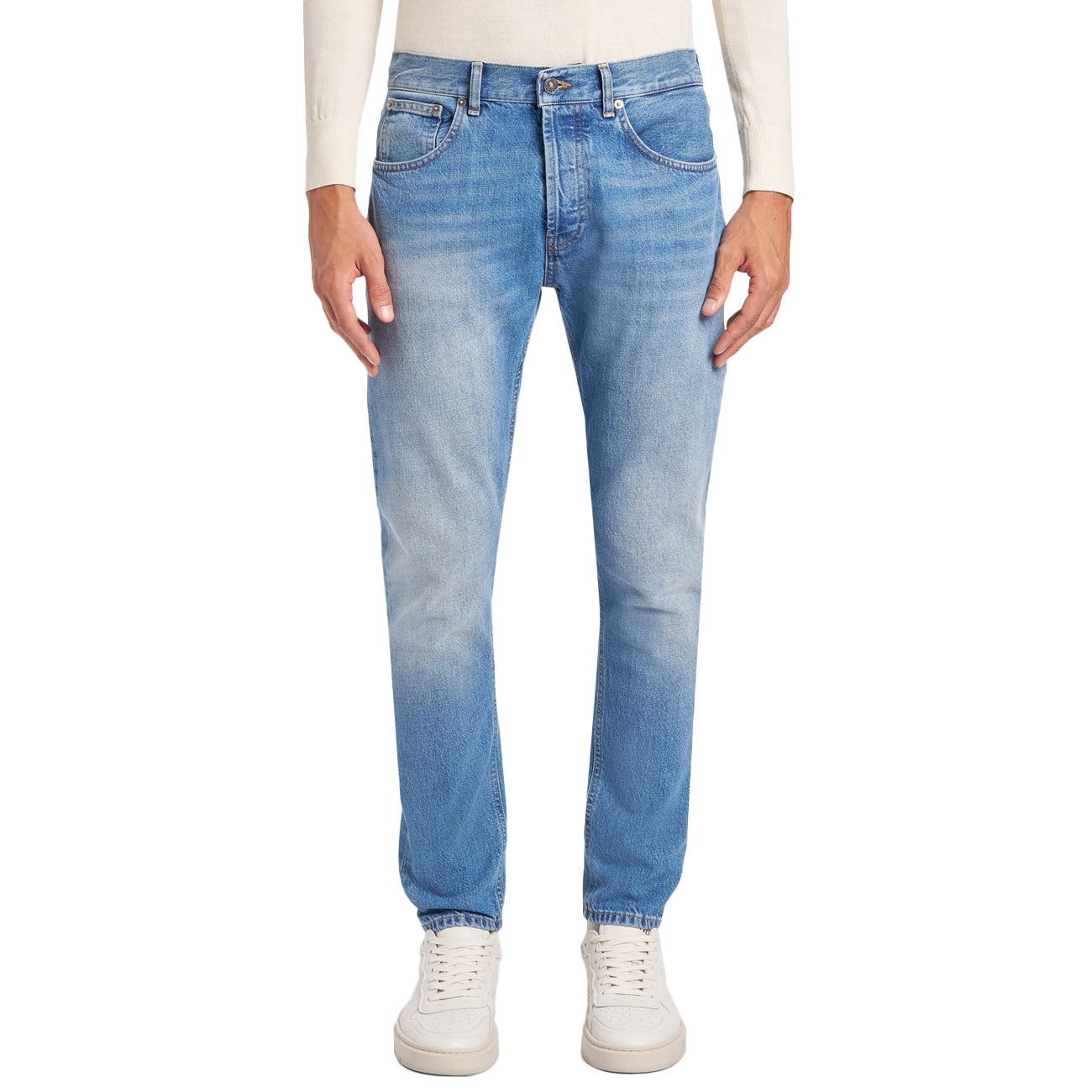 DONDUP Jeans Dian Carrot In Denim Fisso UP576-DF0283-LH7-DU-W25 800 BLU CHIARO 