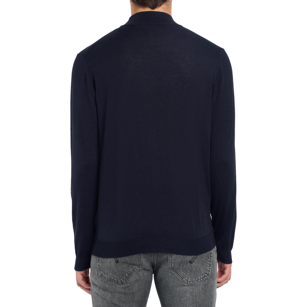 DONDUP Maglia Dolcevita Regular In Lana E Cotone UT256-M00975-002-DU-W25 890 BLU 