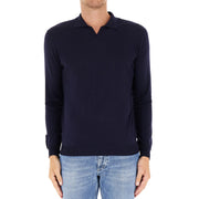 DONDUP Polo Regular In Lana E Cotone UT257-M00975-002-DU-W25 890 BLU 