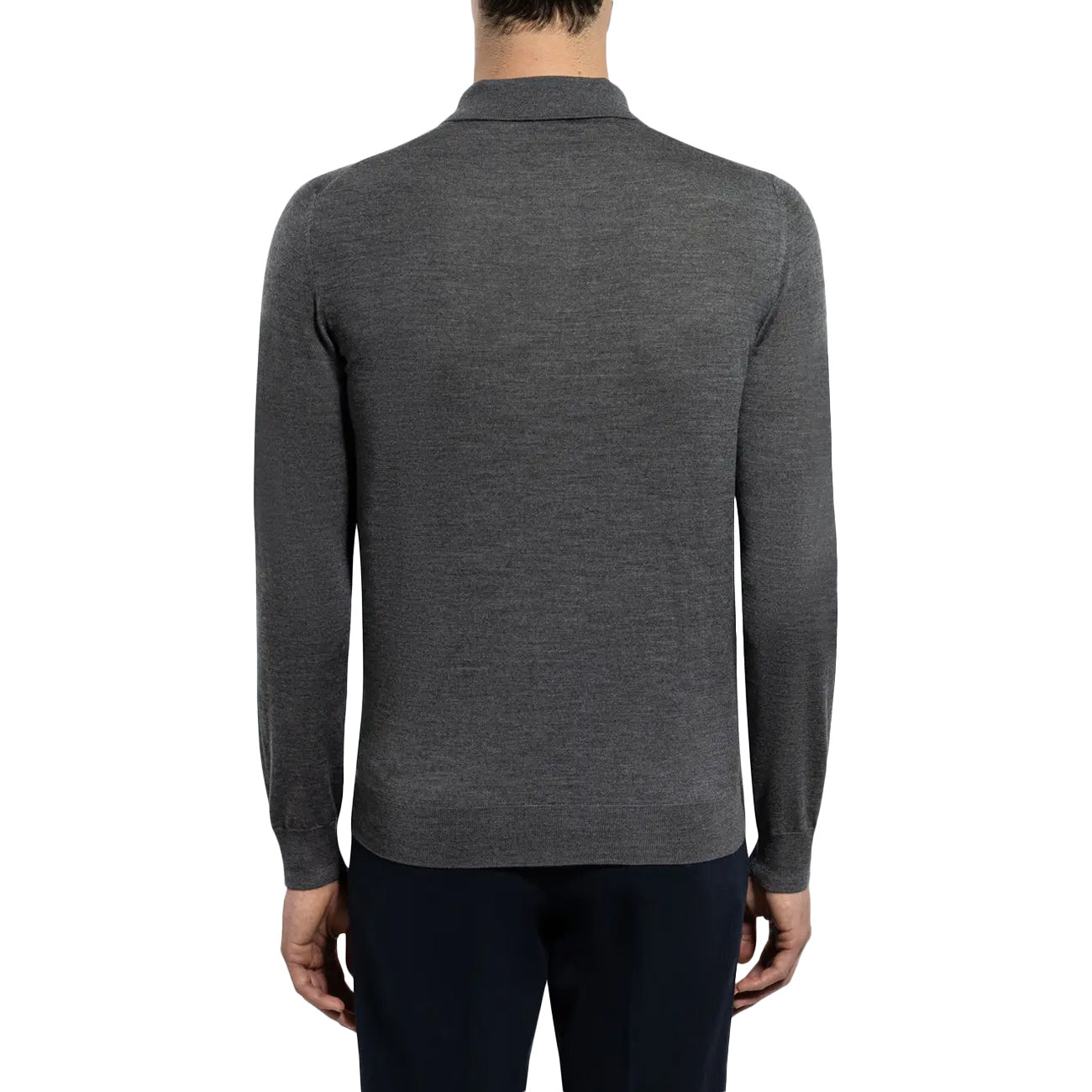 DRUMOHR Polo In Lana Merino D0D145 670 SHARK 