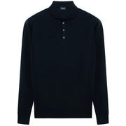 DRUMOHR Polo In Lana Merino D0D145 790 NAVY 