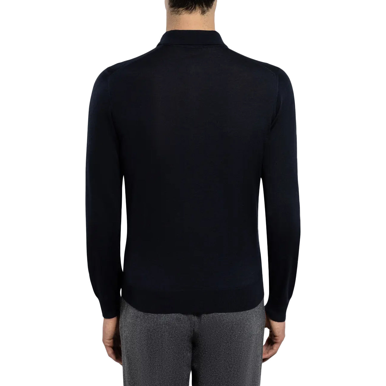 DRUMOHR Polo In Lana Merino D0D145 790 NAVY 