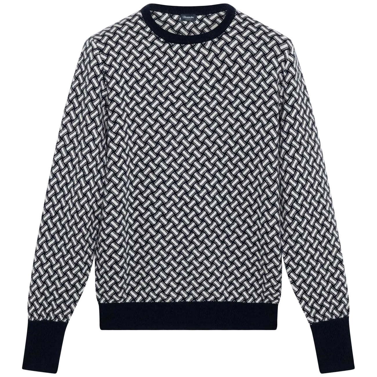 DRUMOHR Maglia Girocollo In Cashmere Con Lama Di Rasoio D2K103 RB66 797+108 