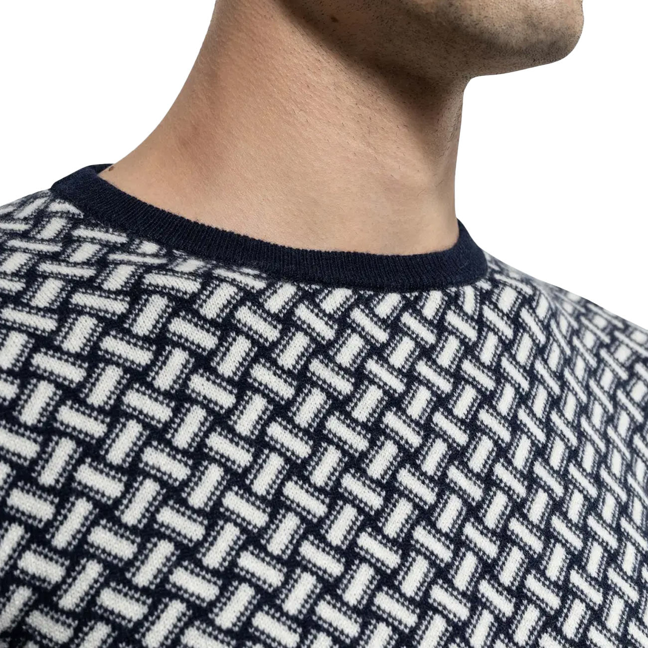 DRUMOHR Maglia Girocollo In Cashmere Con Lama Di Rasoio D2K103 RB66 797+108 
