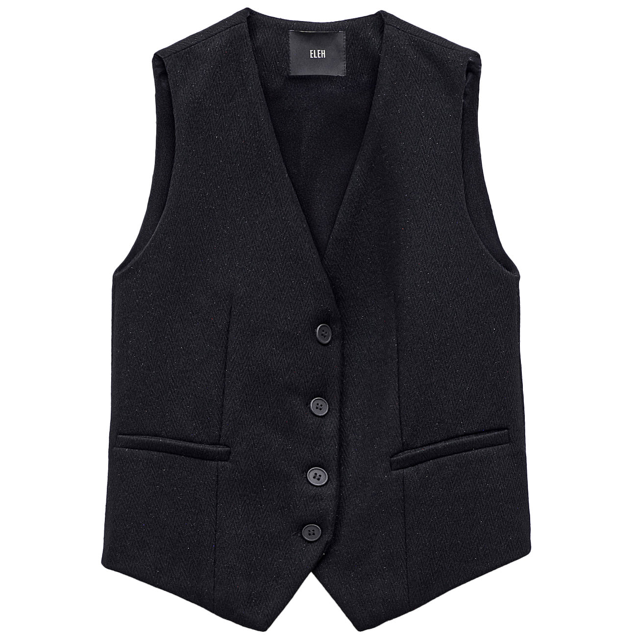 ELEH Gilet Lurex EFW250032 NERO 