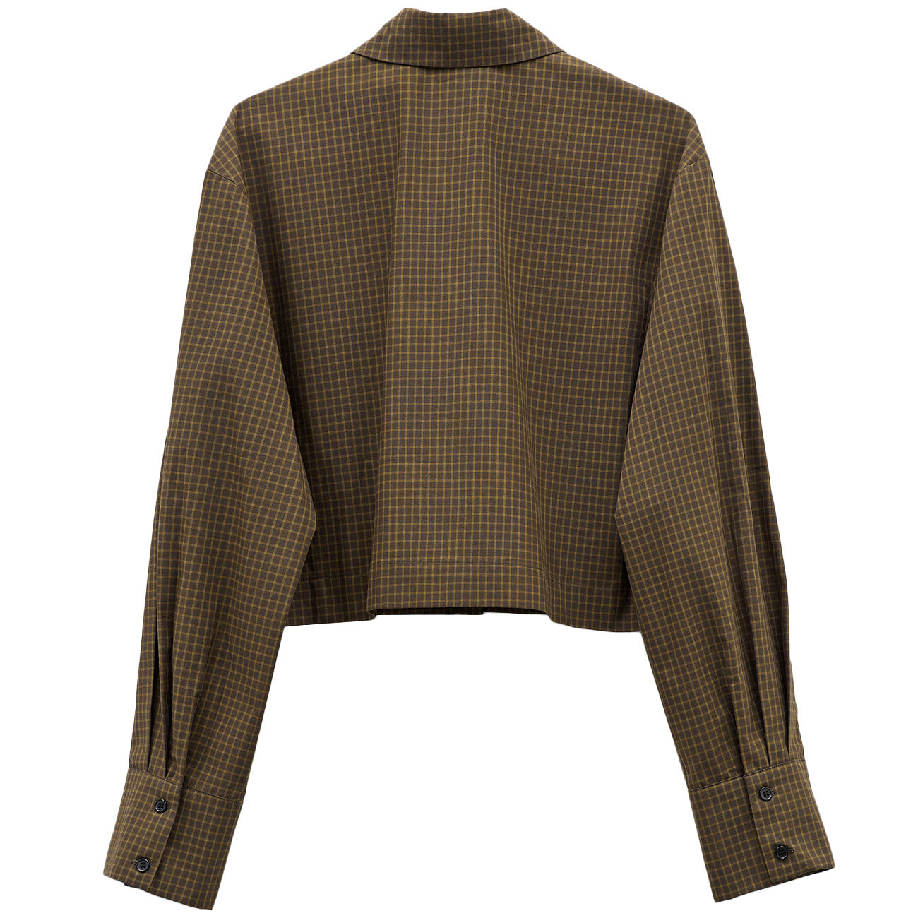 ELEH Camicia A Quadri EFW250101 VERDE KHAKI 