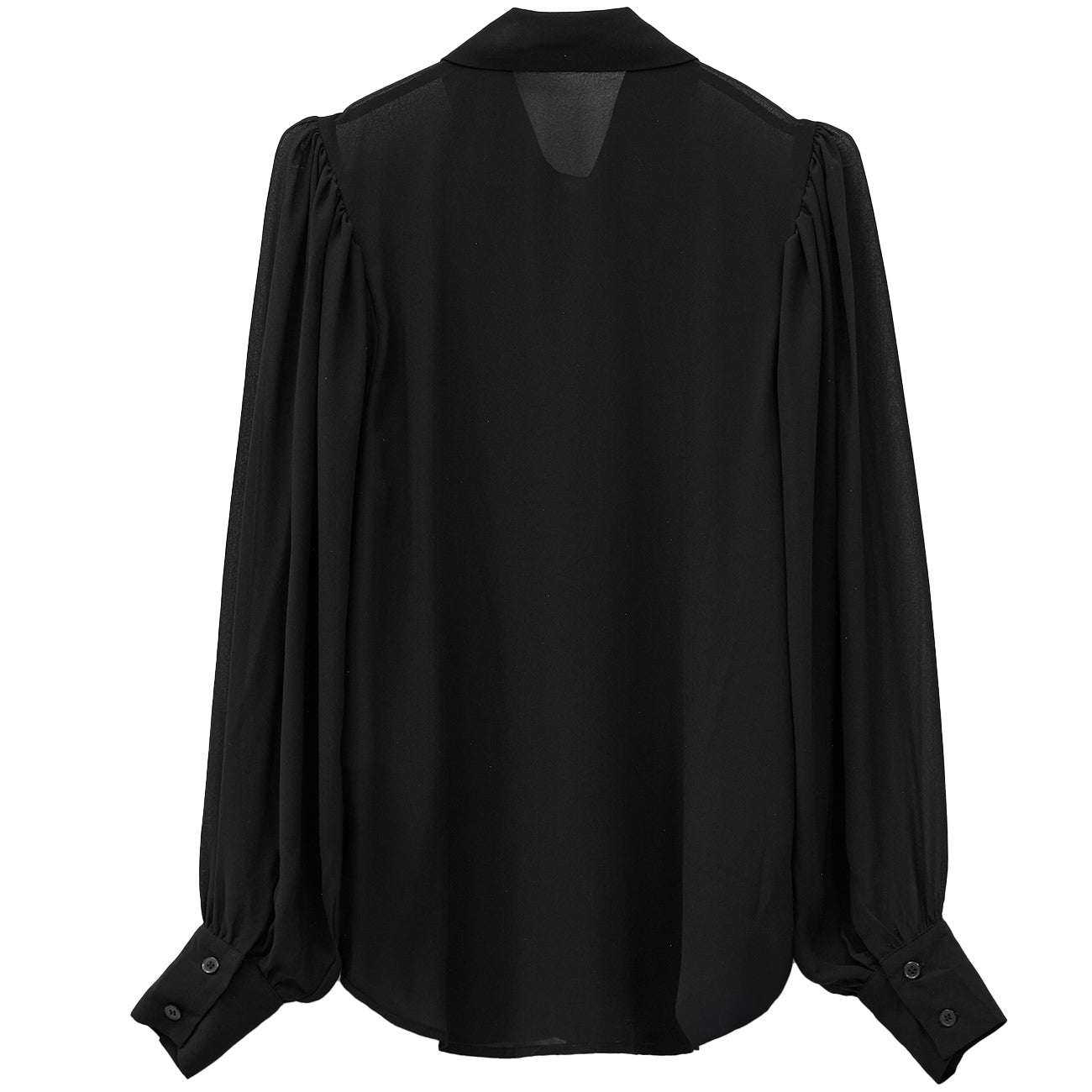 ELEH Camicia Semitrasparente Con Maniche A Sbuffo EFW250137 NERO 