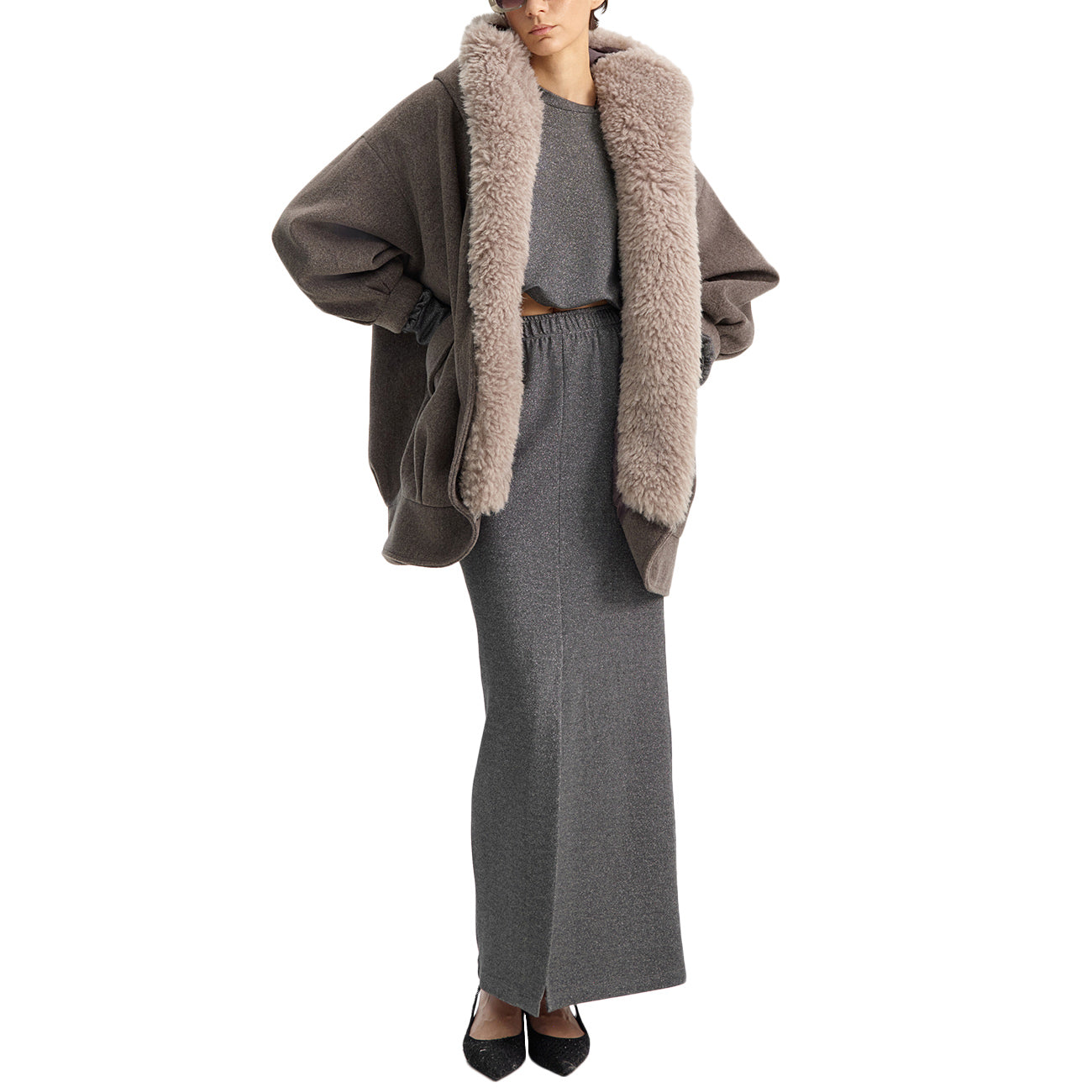 ELEH Pelliccia EFW250140 GRIGIO 
