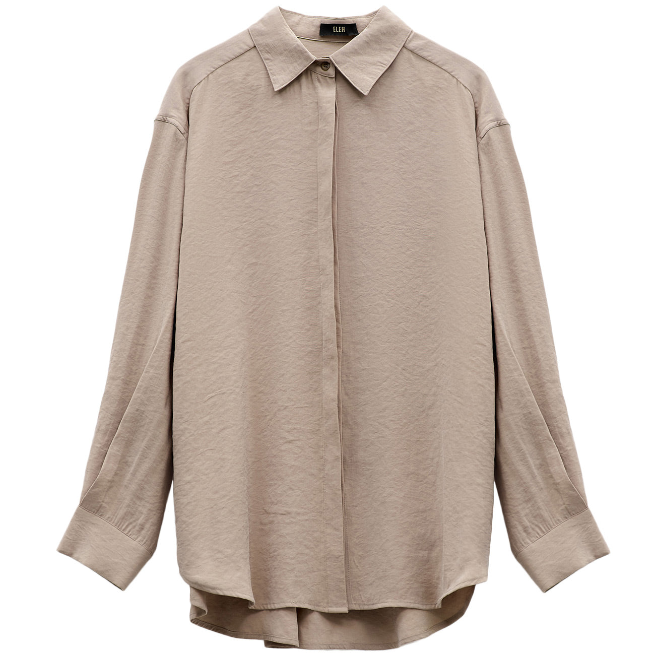 ELEH Camicia Oversize EFW250155 GRIGIO FANGO 