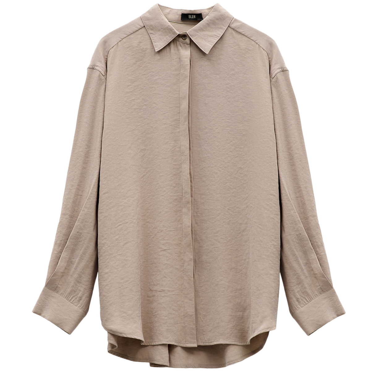ELEH Camicia Oversize EFW250155 GRIGIO FANGO 
