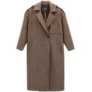 ELEH Cappotto Motivo Prince De Galles EFW250228 MARRONE 