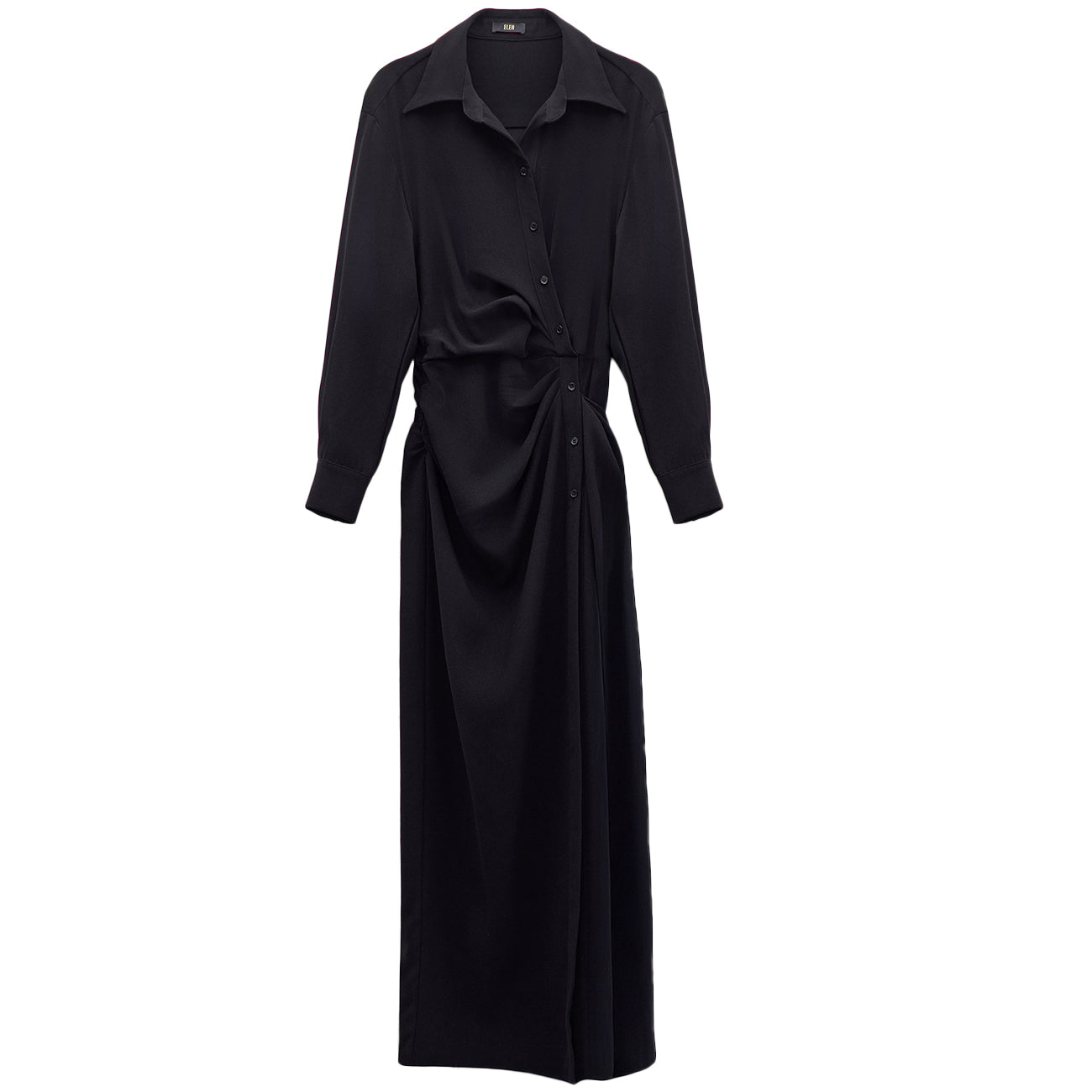 ELEH Vestito Lungo In Stile Camicia EFW250275 NERO 