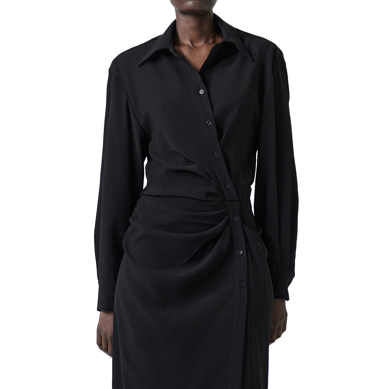 ELEH Vestito Lungo In Stile Camicia EFW250275 NERO 