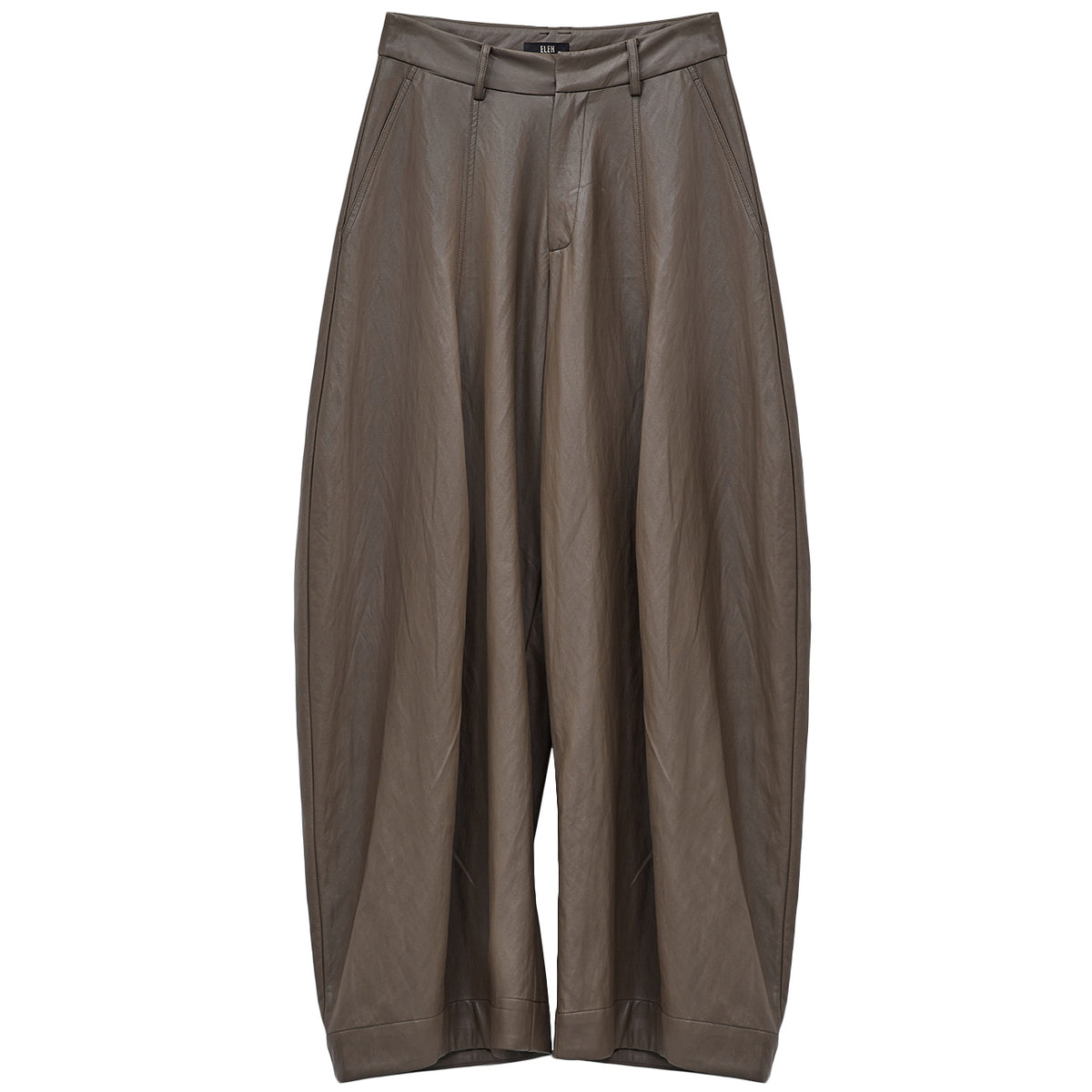ELEH Pantalone Eco Pelle EFW250311. MARRONE 