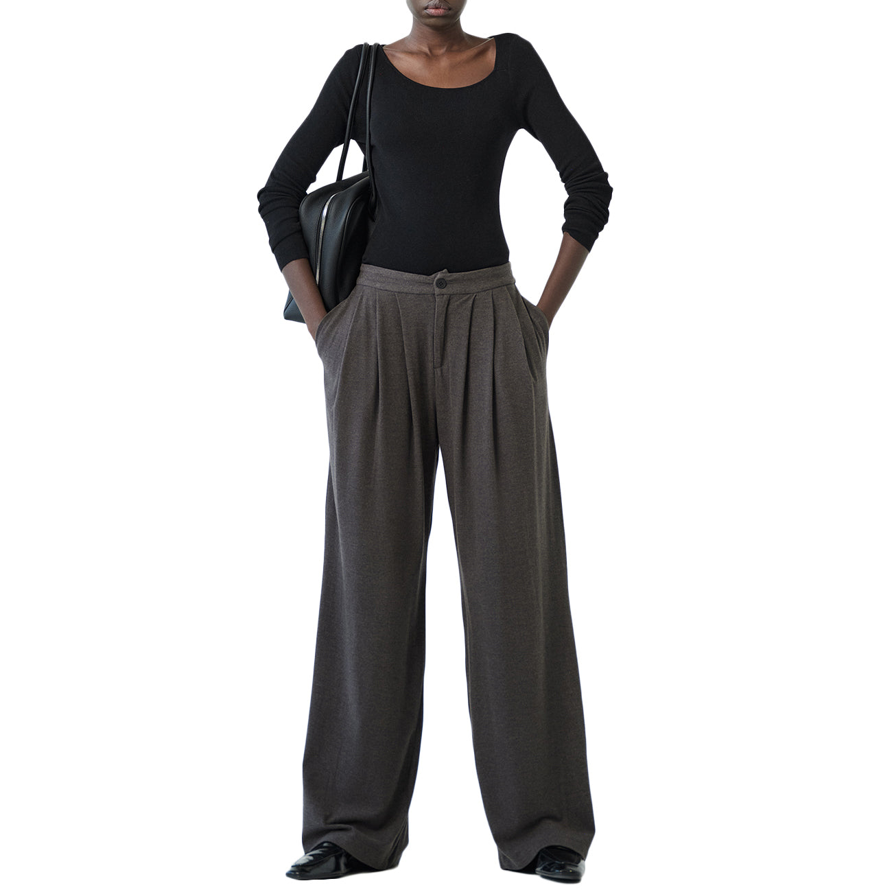 ELEH Pantalone In Jersey EFW250316 GRIGIO SCURO 