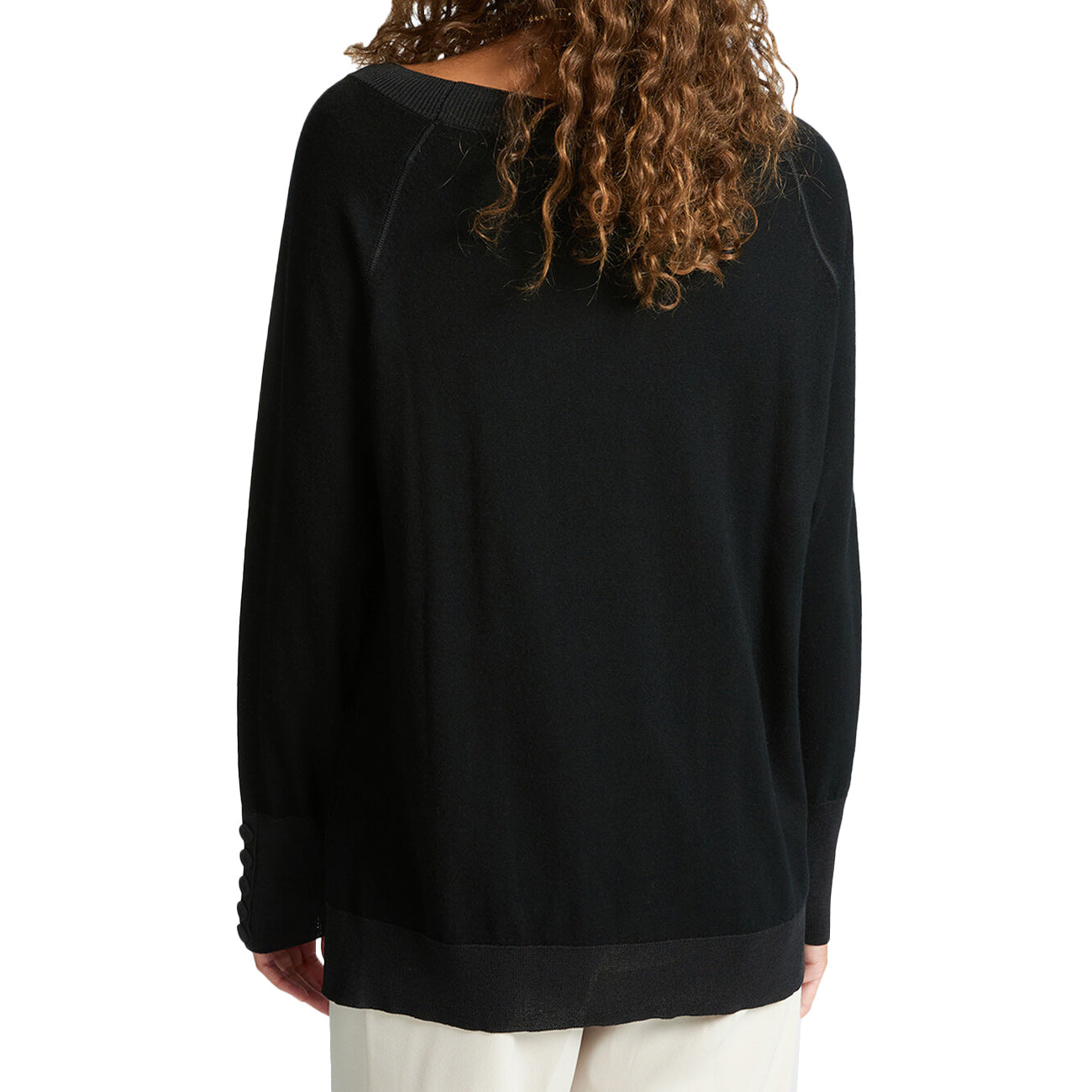 ELENA MIRO' Maglia Soft Touch Con Bottoni M477Z000610N 033 BLACK 