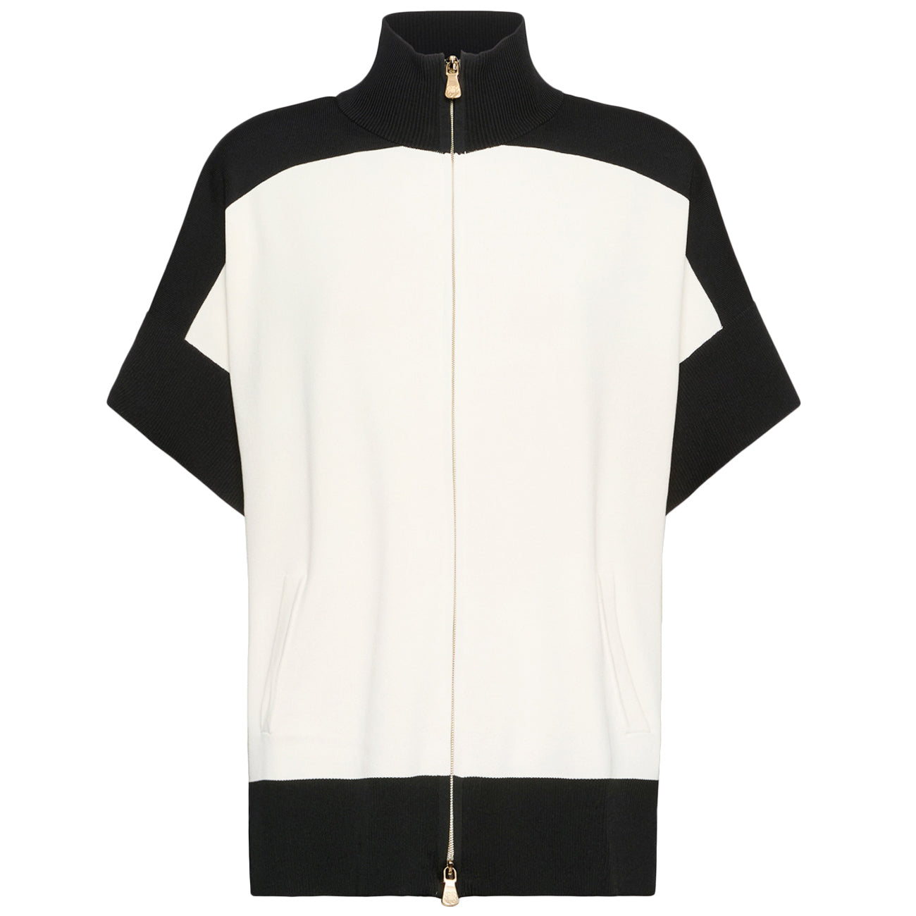 ELENA MIRO' Cardigan Maniche Corte Misto Viscosa S606Z000010N 0A1 JUTA/NERO 
