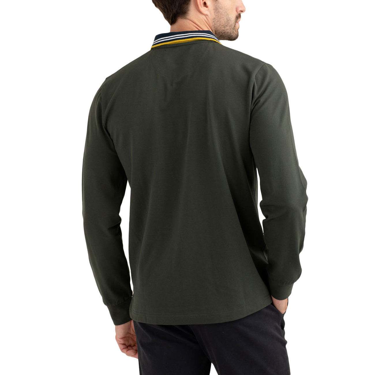 FRED MELLO Polo Con Manica Lunga FM25W01QU A0804 ARMY 