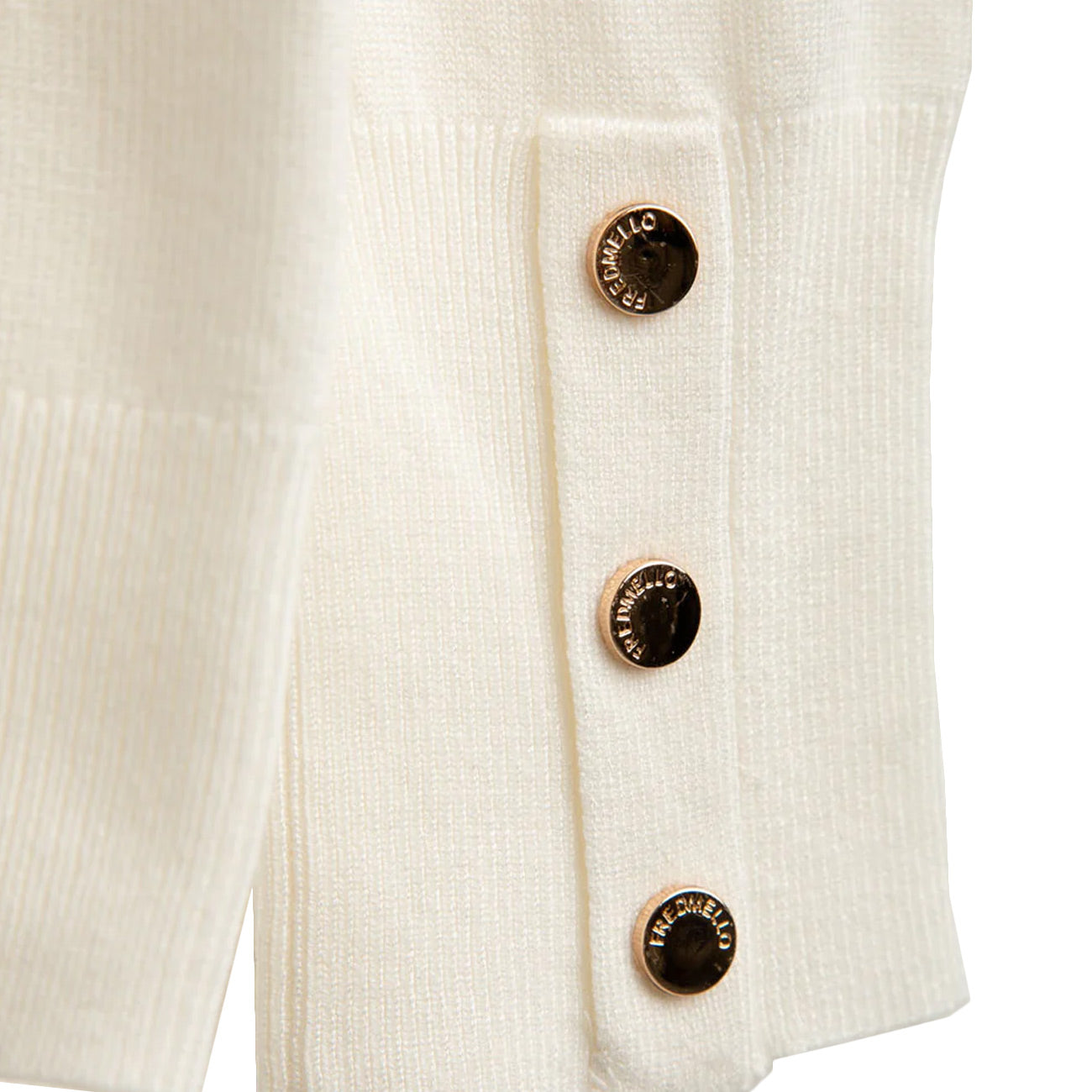 FRED MELLO Maglia Dolcevita A Collo Alto FM25W04MD A0002 OFF WHITE 