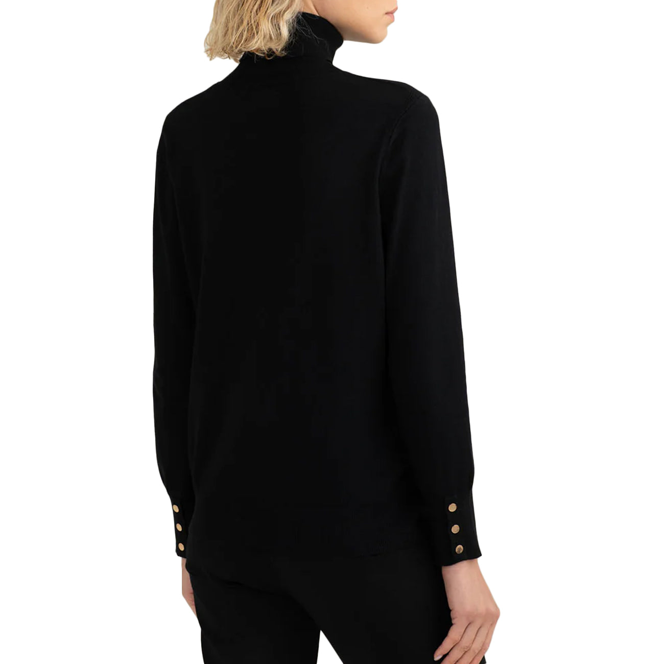 FRED MELLO Maglia Dolcevita A Collo Alto FM25W04MD A0951 BLACK 