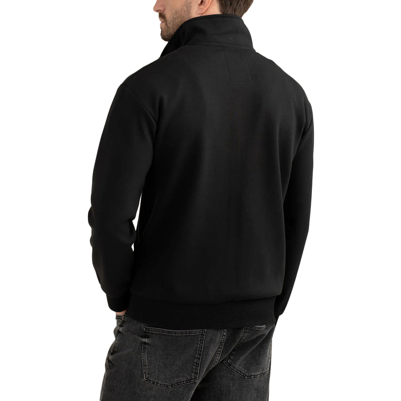FRED MELLO Felpa Full Zip Con Scritta 3D FM25W07FZ A0951 BLACK 