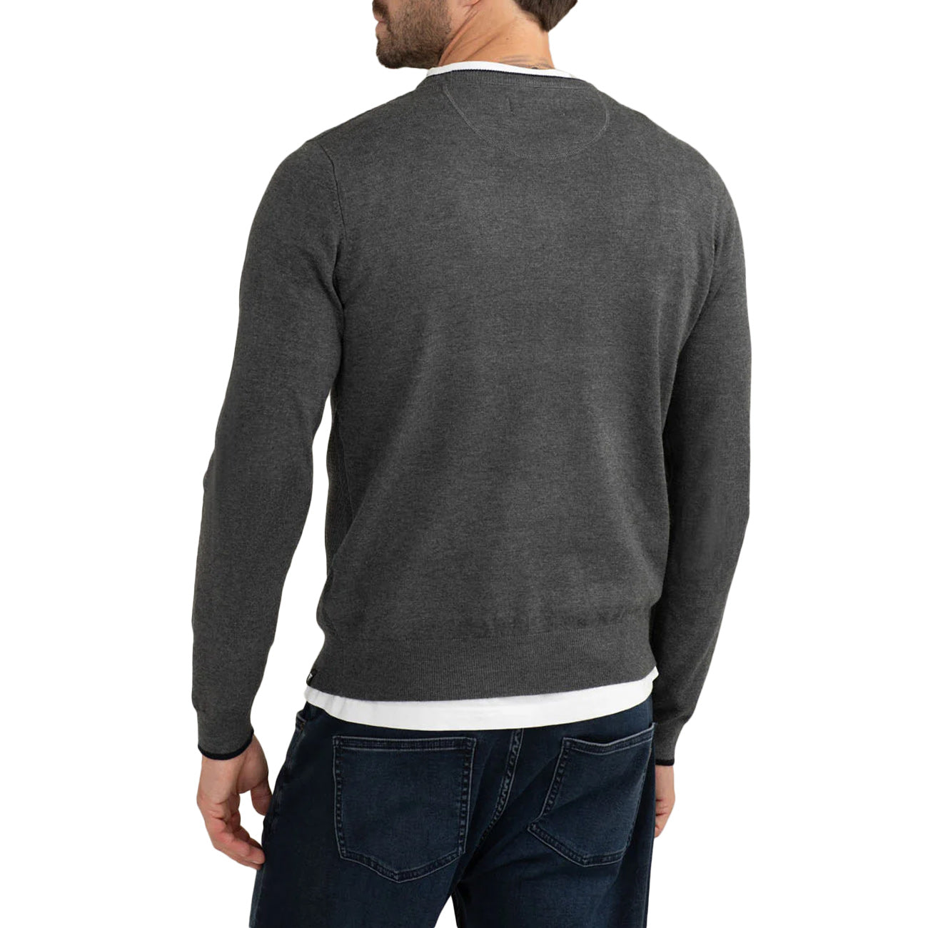 FRED MELLO Maglia Girocollo Antracite Melange FM25W17MG A0953 ANTRACITE MELANGE 