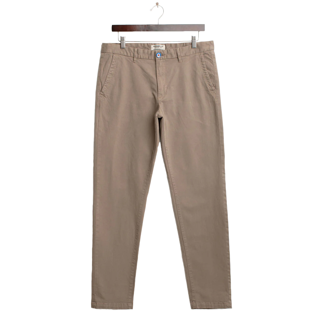 FRED MELLO Pantalone Chino Slim Ft "Mr. Bryan" FMRAYMOND A0107 MUD 