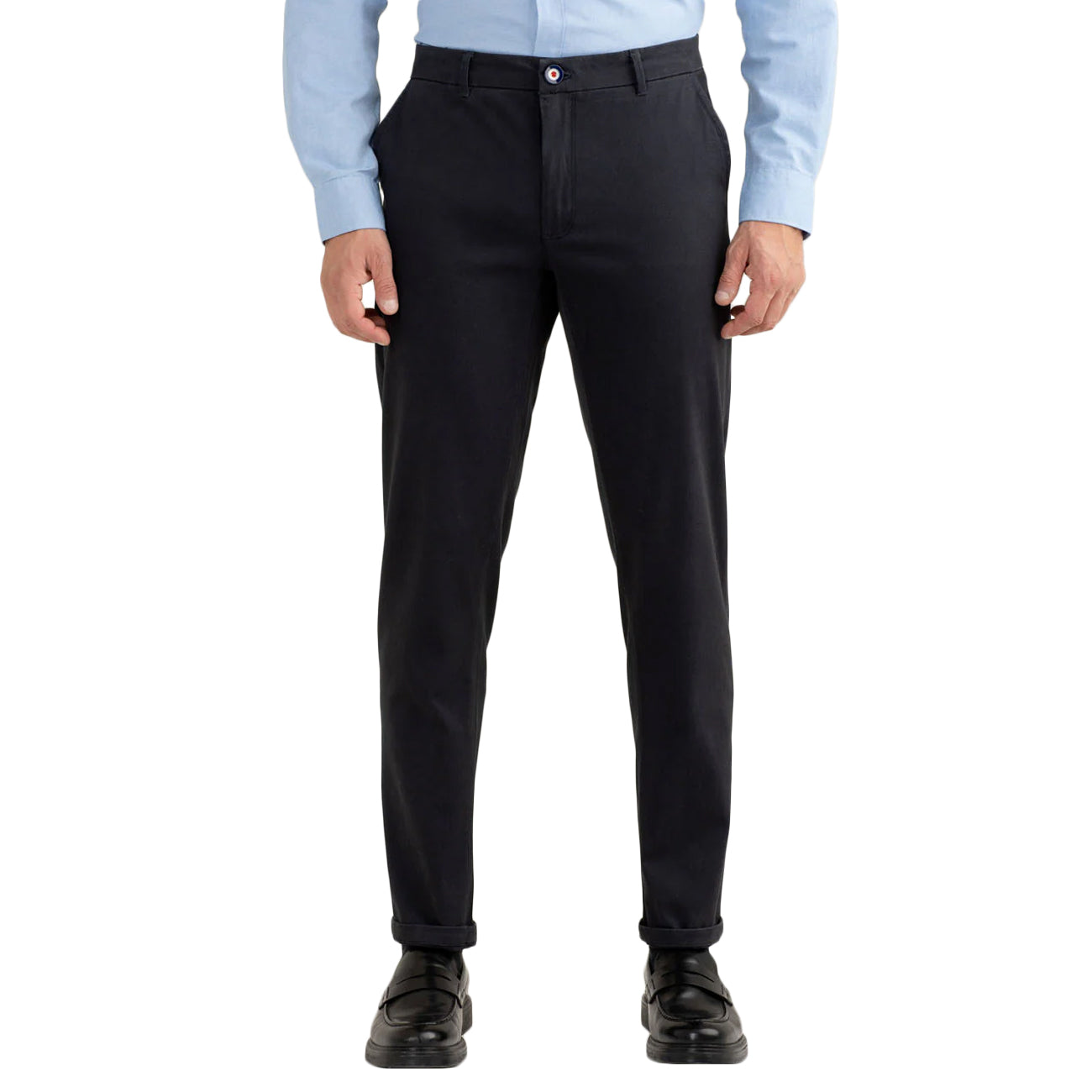 FRED MELLO Pantalone Chino Slim Ft "Mr. Bryan" FMRAYMOND A0601 BLUE 