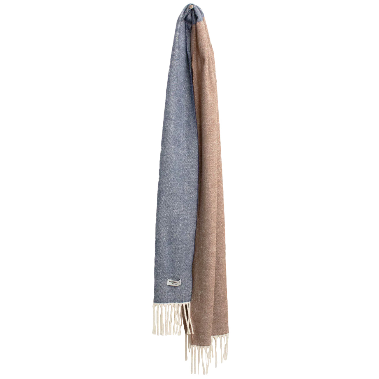 FRED MELLO Pashmina Bicolore Con Frange Blu FW2502ZS A0601 BLU 