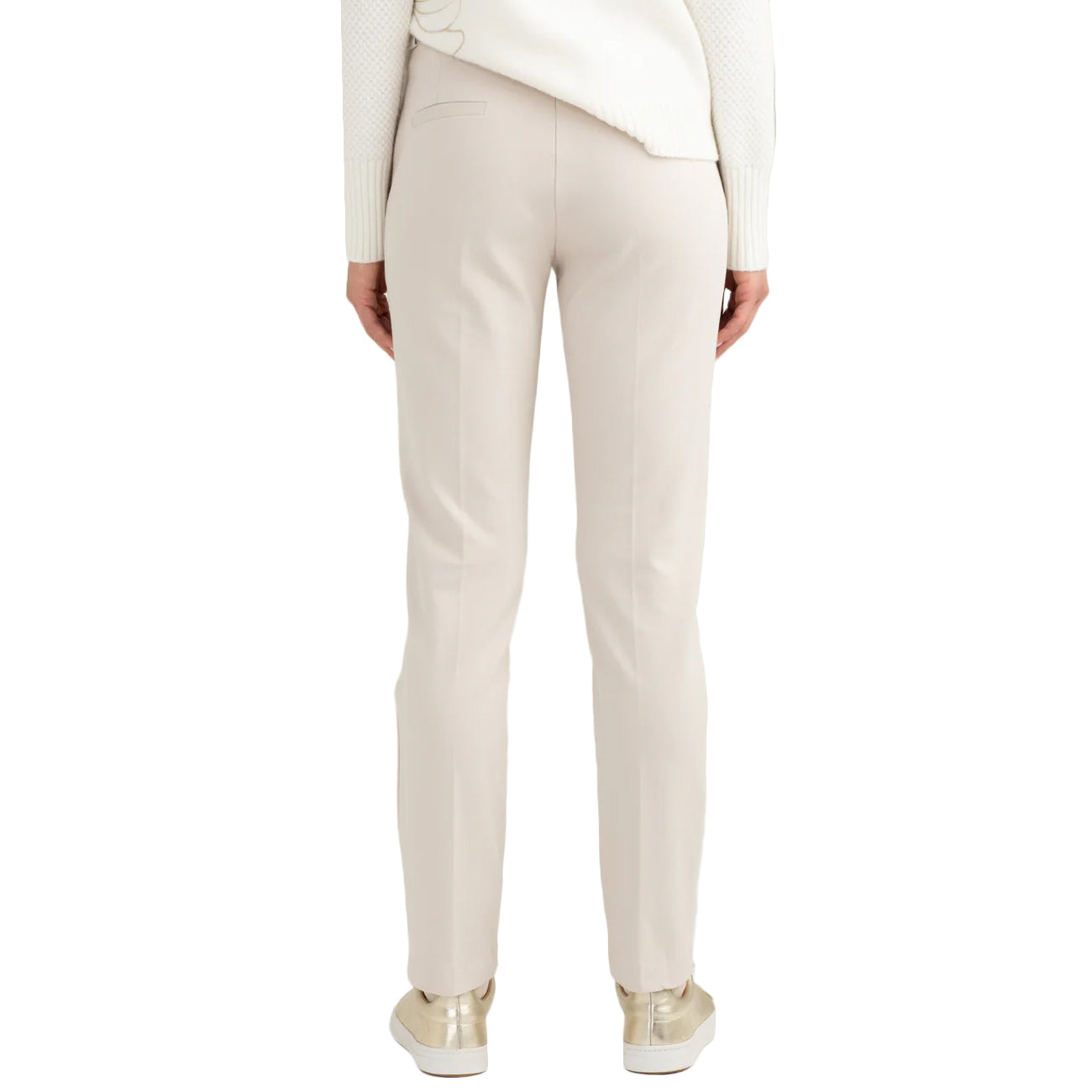 FRED MELLO Pantalone A Sigaretta In Tintofilo FW25W13PU A0002 OFF WHITE 