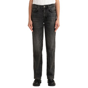 FRED MELLO Pantalone Palazzo In Denim Stretch FW25W21PD A0903 DARKGREY 