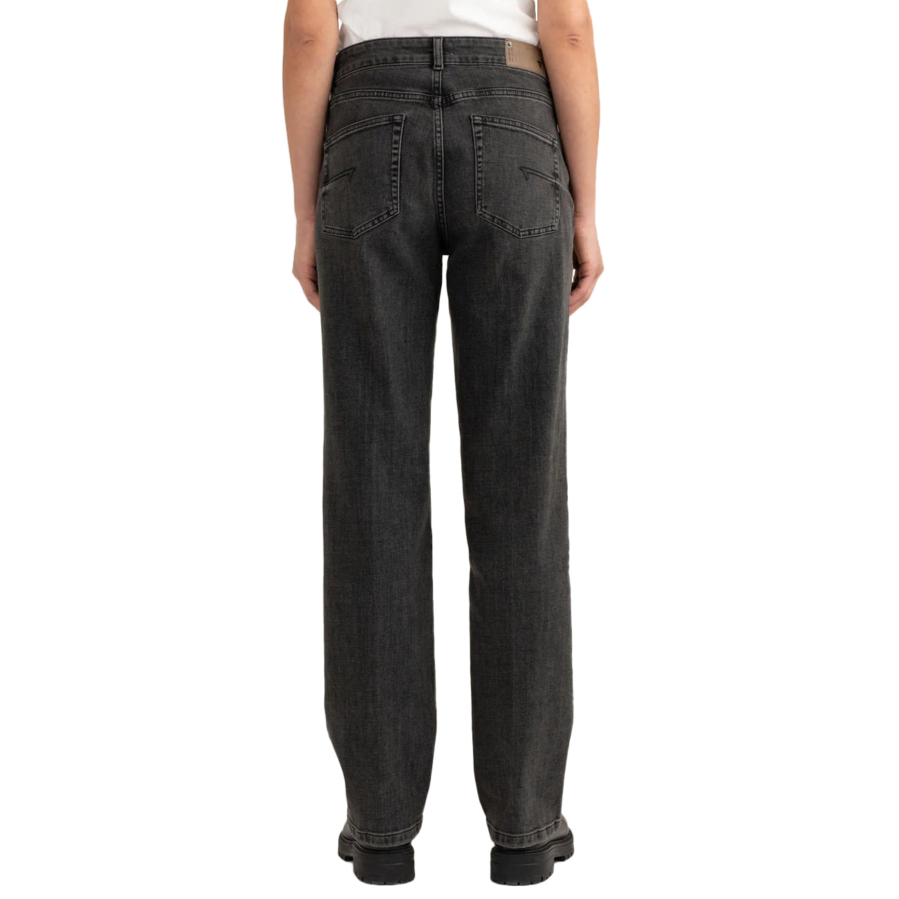 FRED MELLO Pantalone Palazzo In Denim Stretch FW25W21PD A0903 DARKGREY 