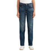 FRED MELLO Pantalone Palazzo In Denim Stretch FW25W21PD A1101 MIDDLE BLUE 