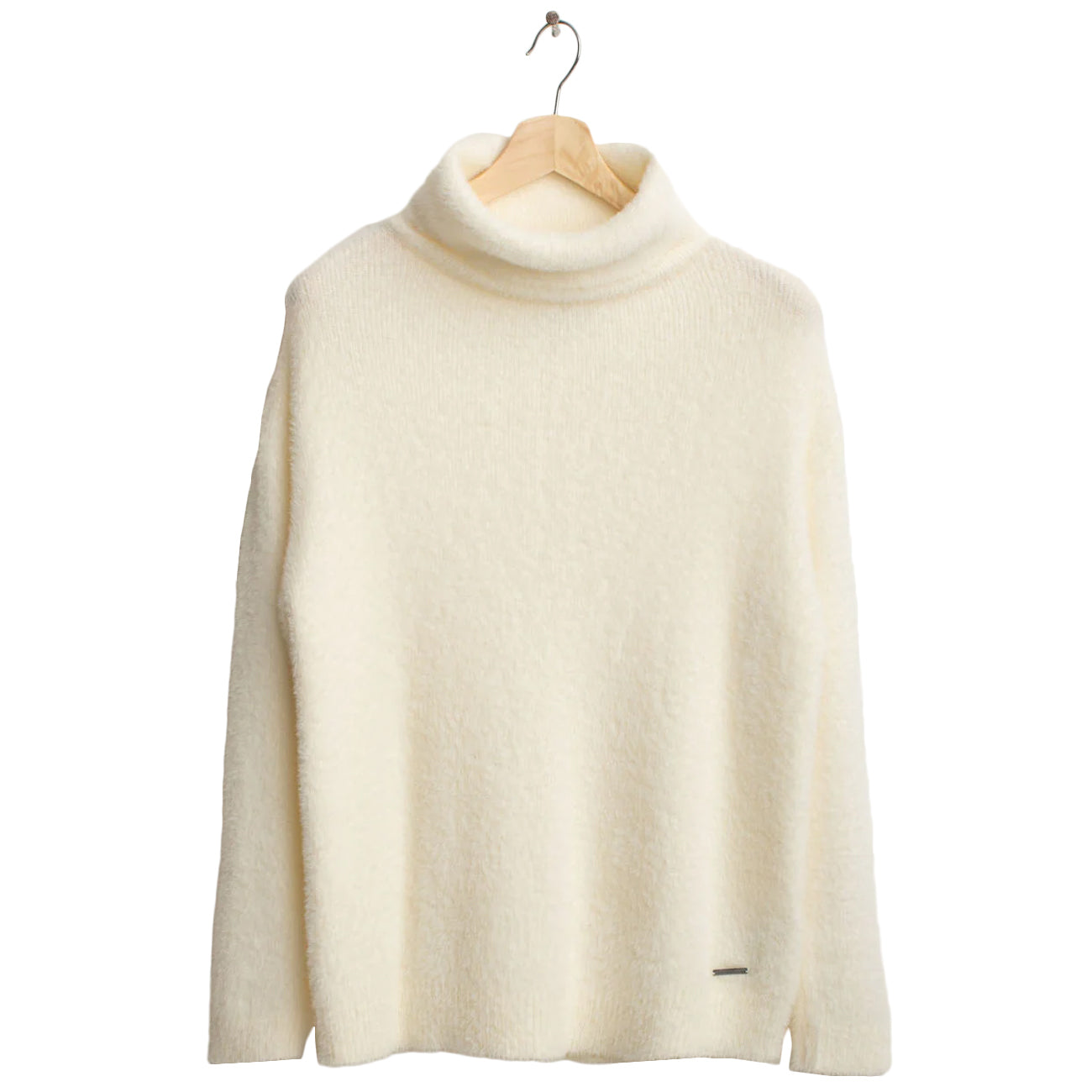 FRED MELLO Maglia Dolcevita Effetto Pelliccia FW25W23MD A0002 OFF WHITE 