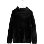 FRED MELLO Maglia Dolcevita Effetto Pelliccia FW25W23MD A0951 BLACK 