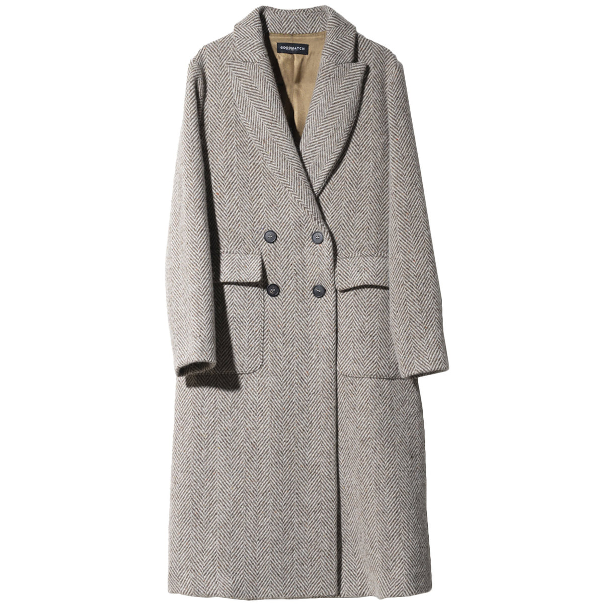GOODMATCH Cappotto Doppiopetto Over AA5201 Z07 CAMEL WHITE 