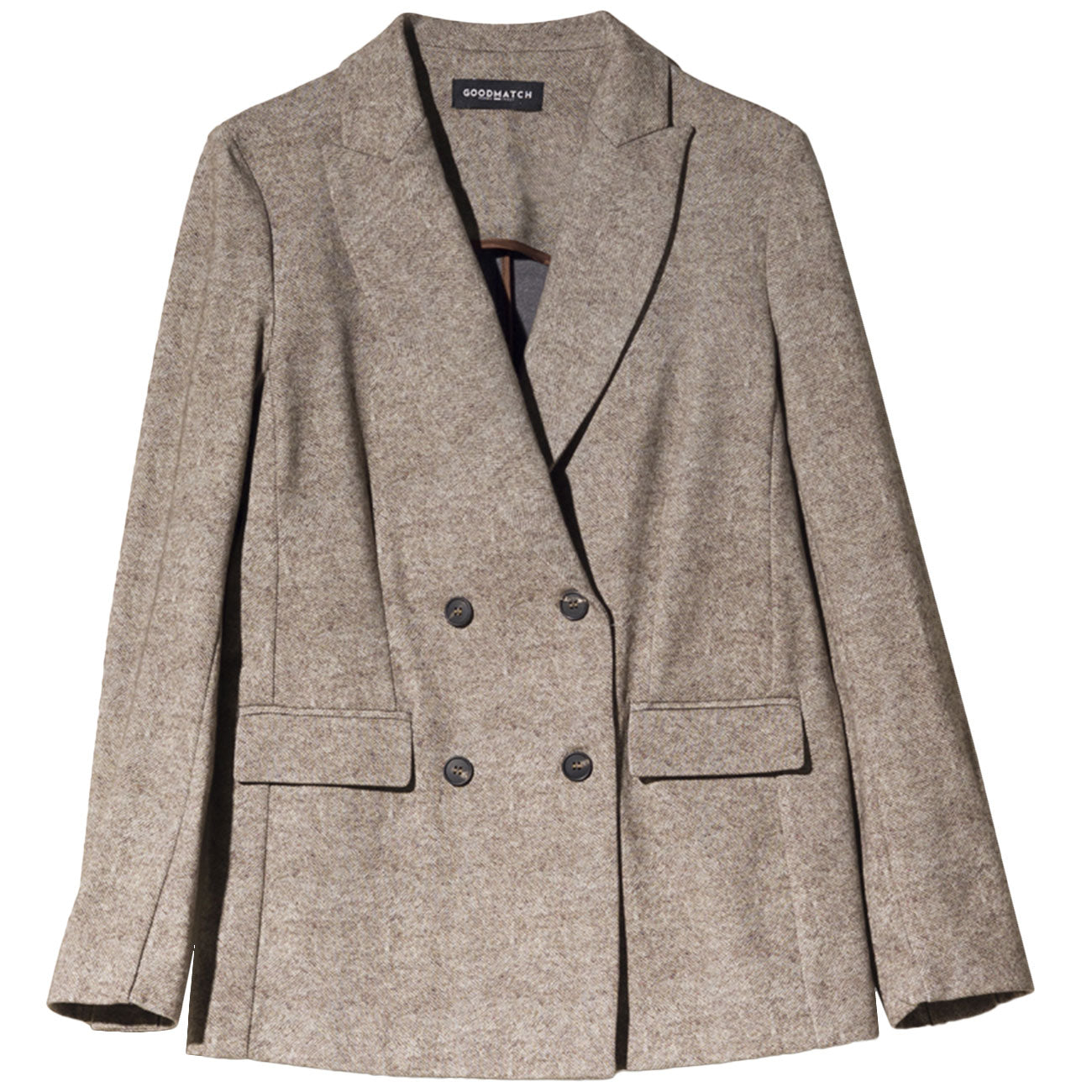 GOODMATCH Blazer Doppiopetto AB5130 T12 TWEED BEIGE 