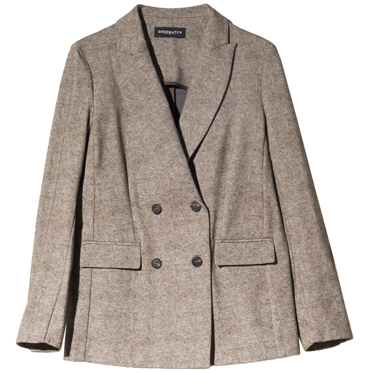 GOODMATCH Blazer Doppiopetto AB5130 T12 TWEED BEIGE 