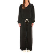 HOMEWARD Pantalone In Felpa Pinces FEL002 BLACK 