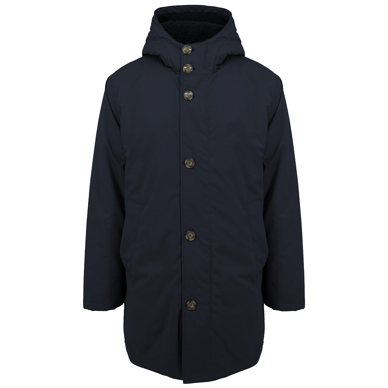 HOMEWARD Parka Interno Orsetto Con Cappuccio JKT010 NAVY 