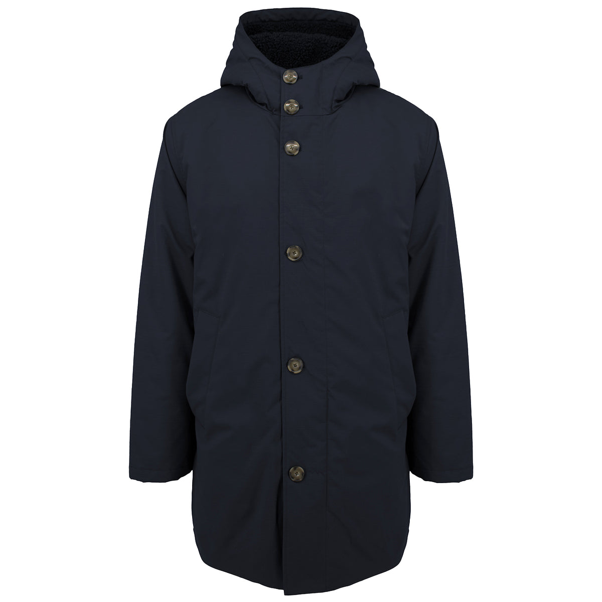 HOMEWARD Parka Interno Orsetto Con Cappuccio JKT010 NAVY 