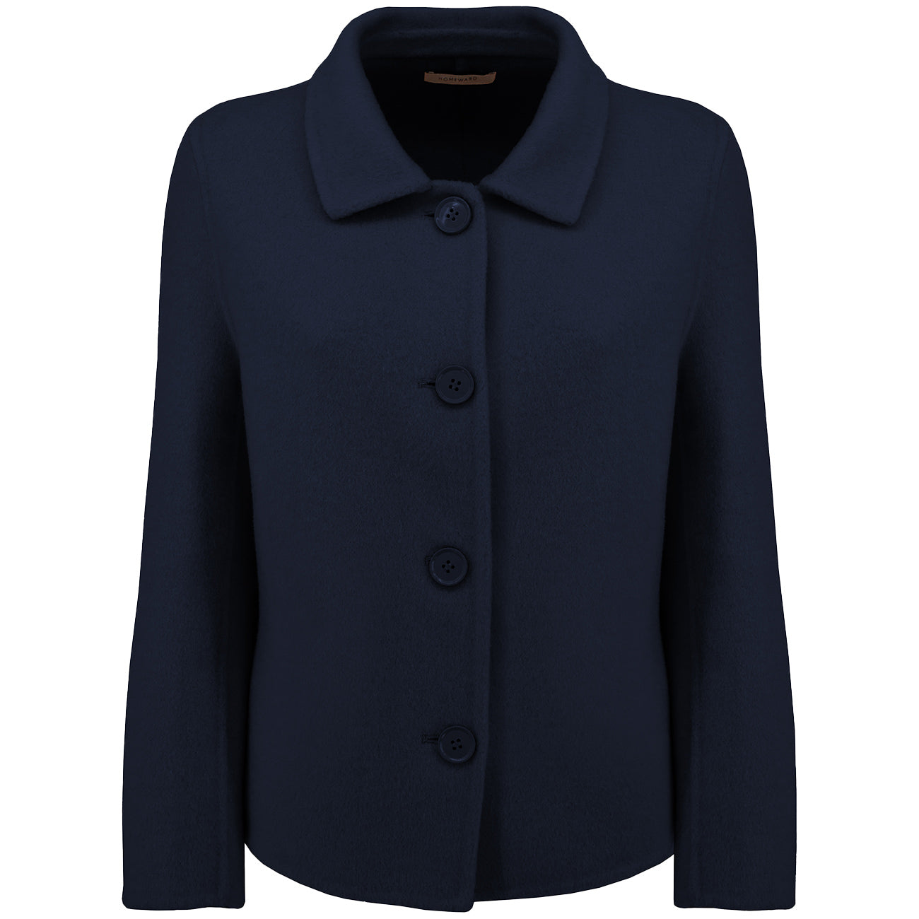 HOMEWARD Giacca Corta Di Lana JKT022/ NAVY 