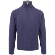 HOMEWARD Pullover A Mezza Zip KNI009 BLU OXFORD 