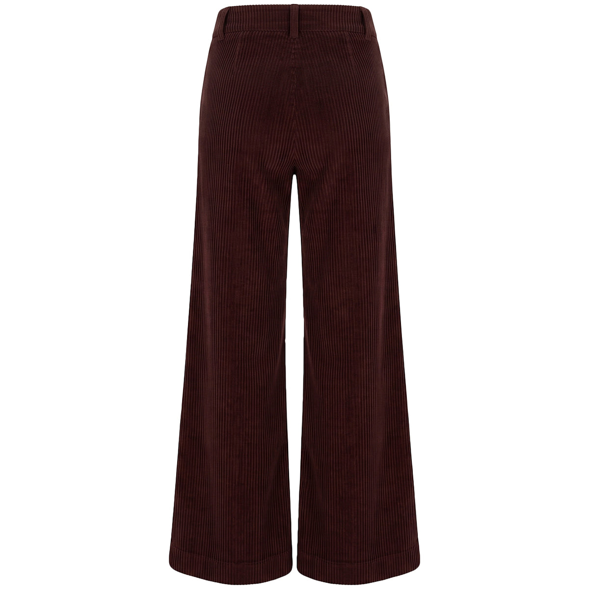 HOMEWARD Pantalone A Gamba Larga In Velluto A Costa TR0012/ CHOCOLATE 