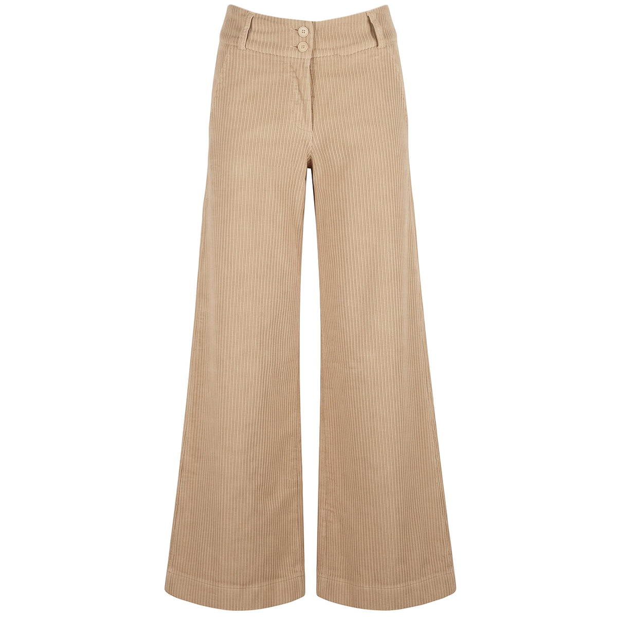 HOMEWARD Pantalone Largo In Velluto A Costa Roccia TR0012/ POWDER 