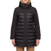 HOX Cappotto Trapuntato Con Cappuccio XD6723 TP20 DIAMANTE NERO 