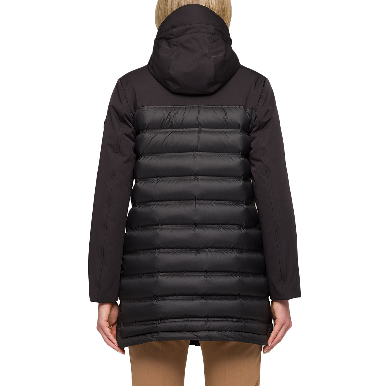 HOX Cappotto Trapuntato Con Cappuccio XD6723 TP20 DIAMANTE NERO 