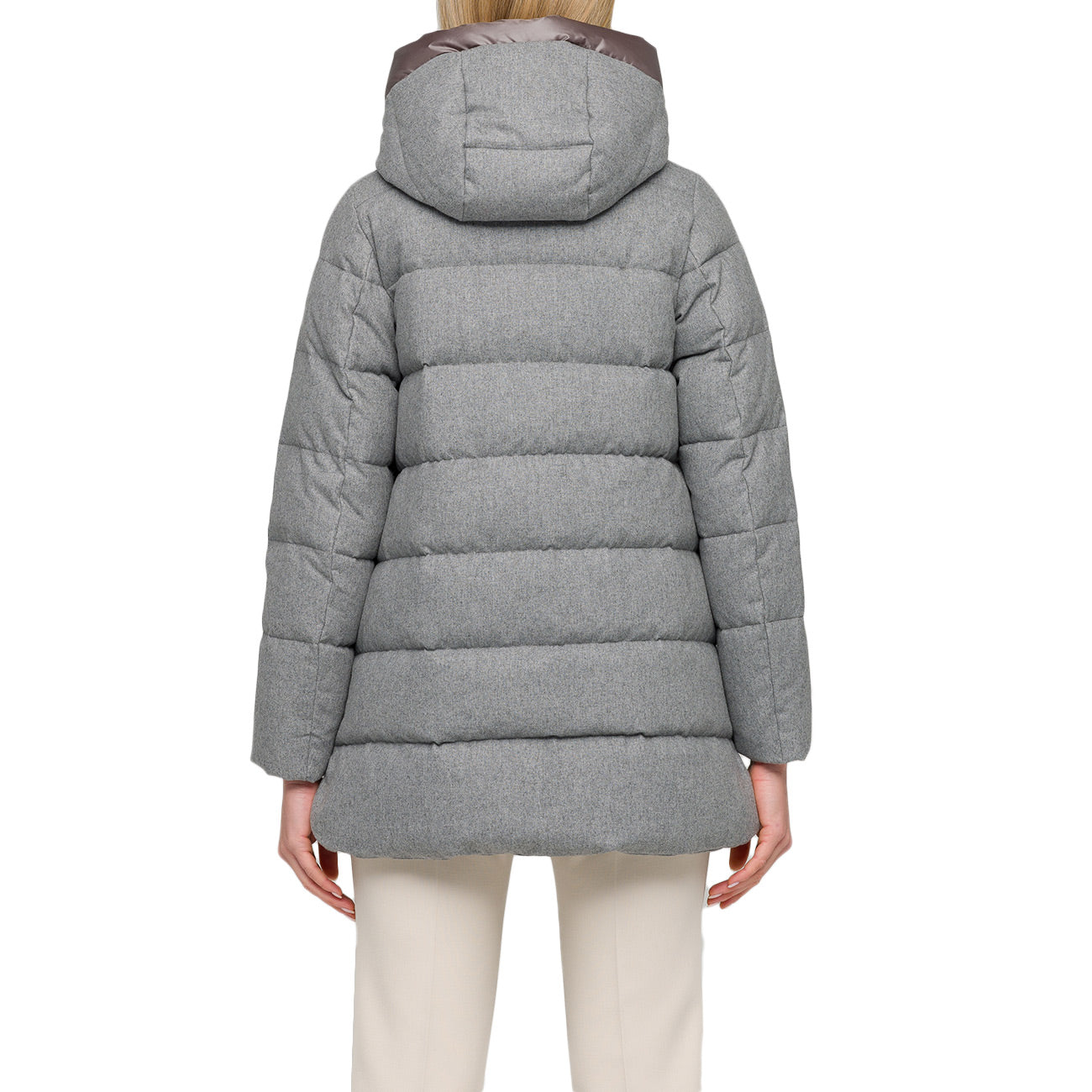 HOX Piumino In Lana Lungo Con Zip Laterali XD6749 FW21 EMATITE 